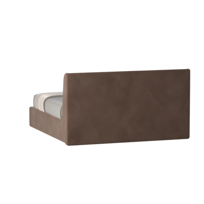 Lit double rembourré Ruby en tissu haut de gamme 