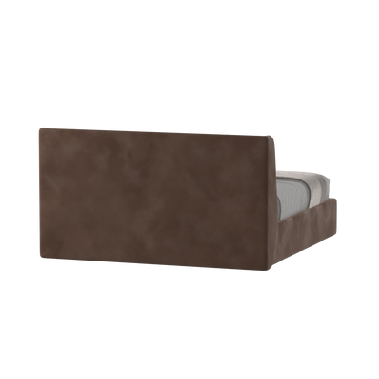 Lit double rembourré Ruby en tissu haut de gamme 