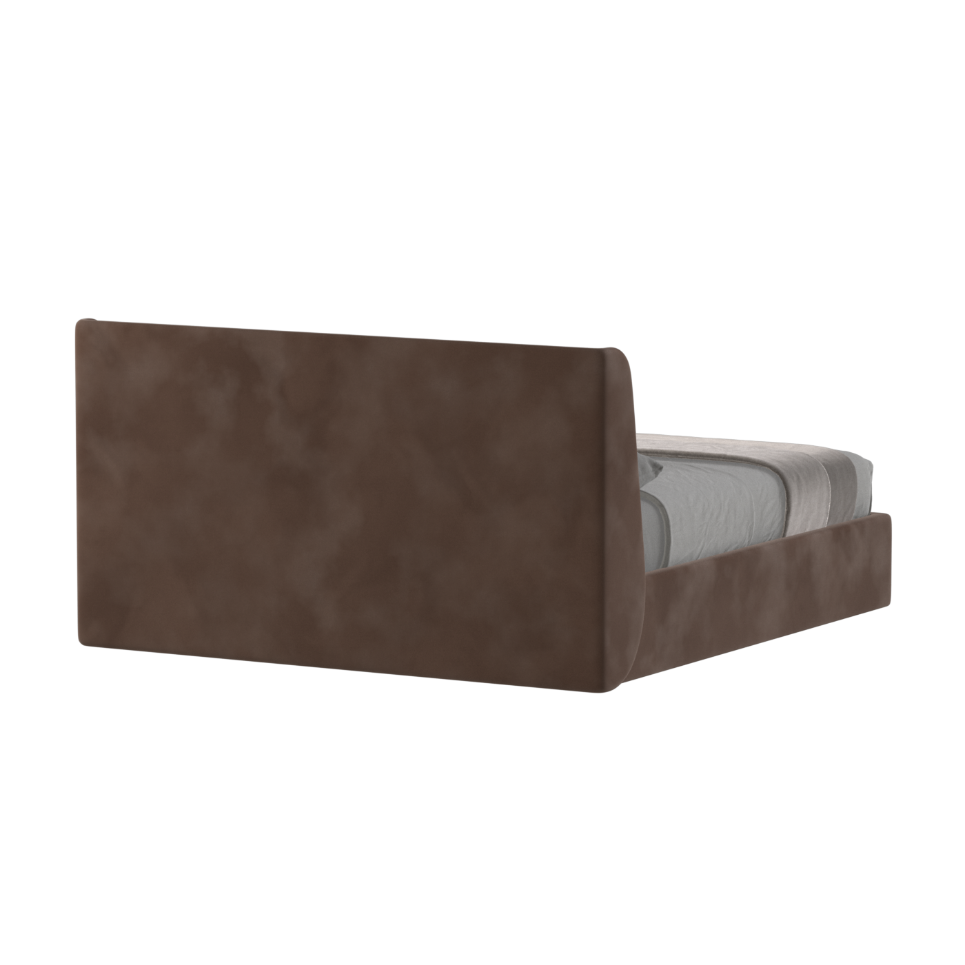 Lit double rembourré Ruby en tissu haut de gamme 
