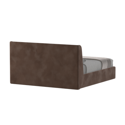 Lit double rembourré Ruby en tissu haut de gamme 