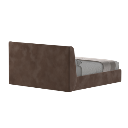 Lit double rembourré Ruby en tissu haut de gamme 