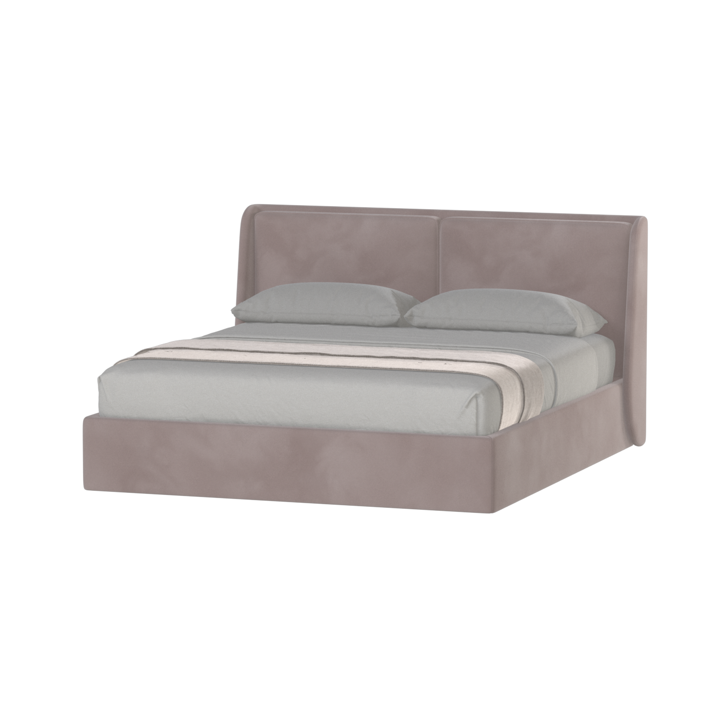 Bett mit weichem Kopfteil Ruby
