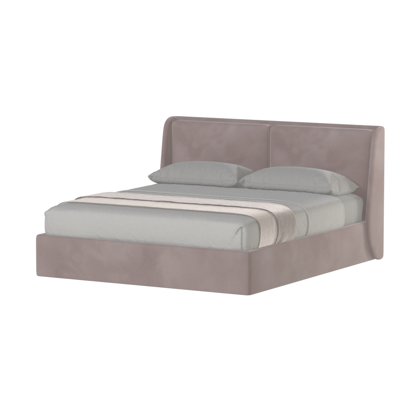 Bett mit weichem Kopfteil Ruby