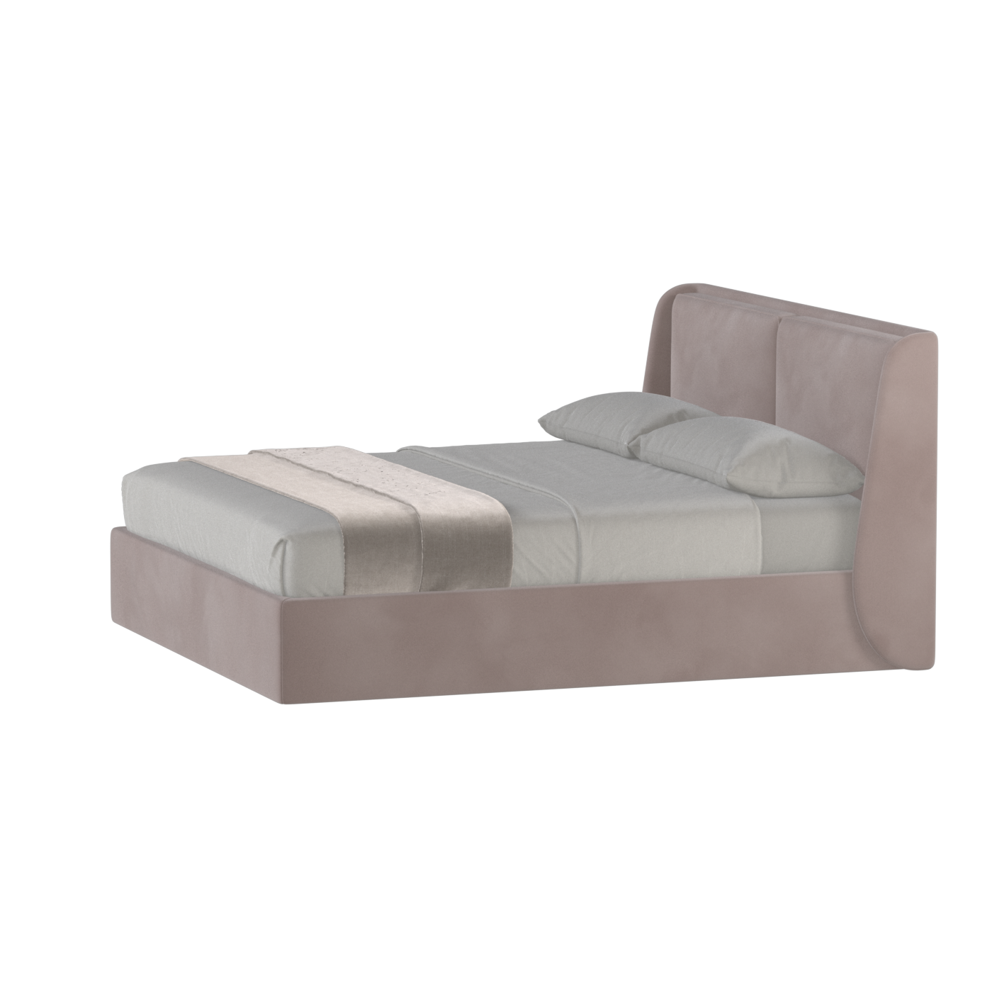 Bett mit weichem Kopfteil Ruby