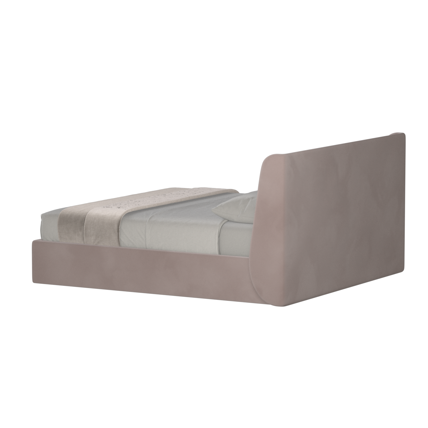 Bett mit weichem Kopfteil Ruby