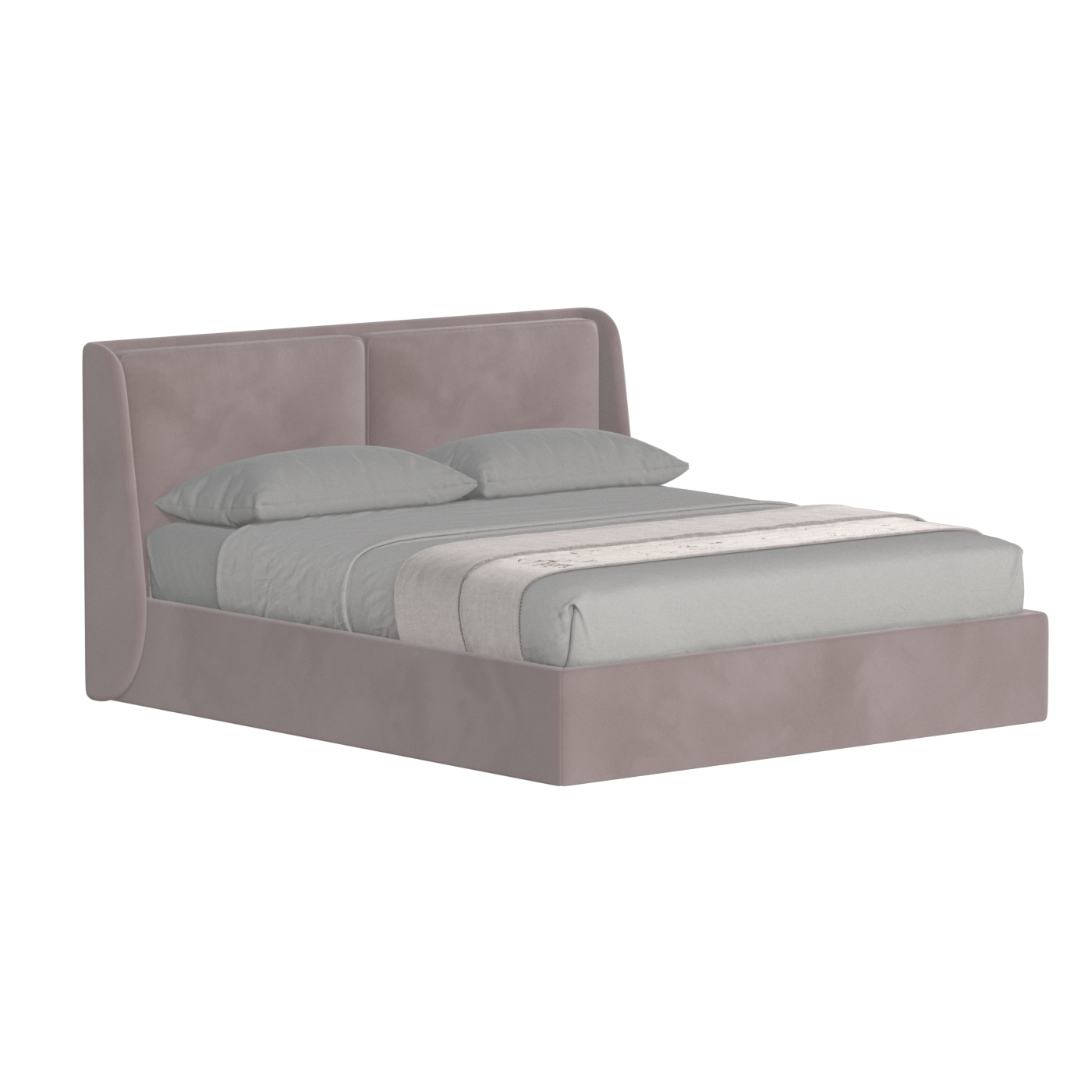 Bett mit weichem Kopfteil Ruby
