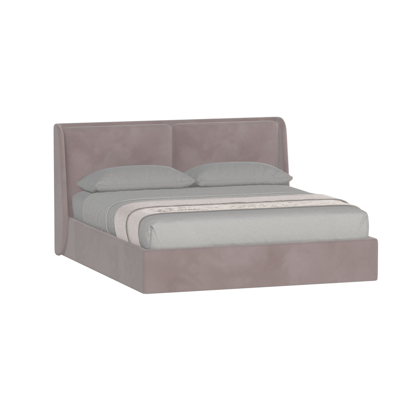 Bett mit weichem Kopfteil Ruby