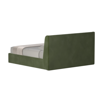 Lit double rembourré Ruby en tissu haut de gamme 