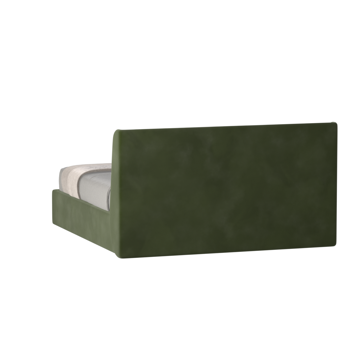 Lit double rembourré Ruby en tissu haut de gamme 