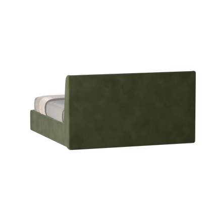 Lit double rembourré Ruby en tissu haut de gamme 