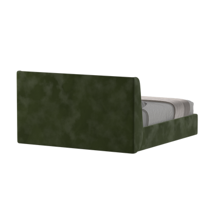 Lit double rembourré Ruby en tissu haut de gamme 