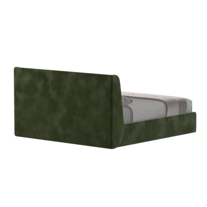 Lit double rembourré Ruby en tissu haut de gamme 