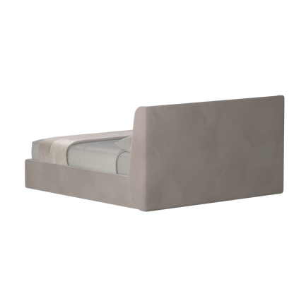 Lit double rembourré Ruby en tissu haut de gamme 