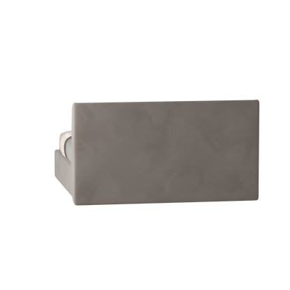 Lit double rembourré Ruby en tissu haut de gamme 
