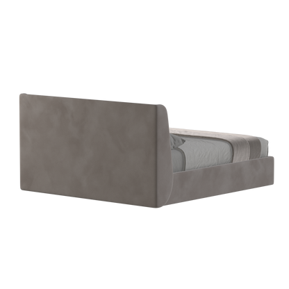 Lit double rembourré Ruby en tissu haut de gamme 