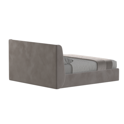 Lit double rembourré Ruby en tissu haut de gamme 