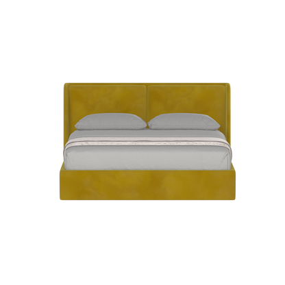 Lit double rembourré Ruby en tissu haut de gamme 