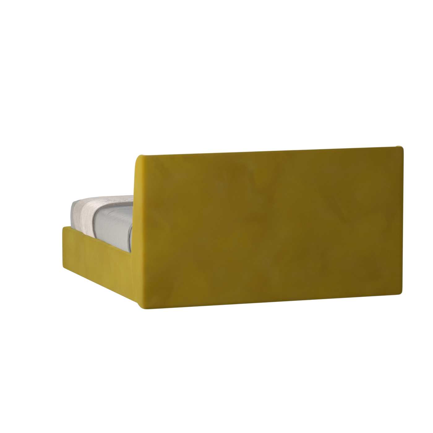 Lit double rembourré Ruby en tissu haut de gamme 