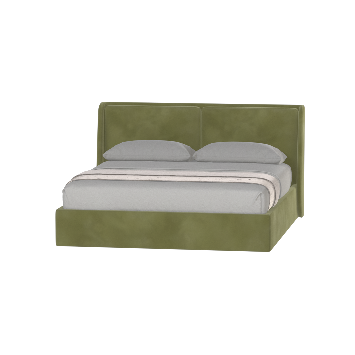 Ruby Upholstered Double Bed in Premium Fabric