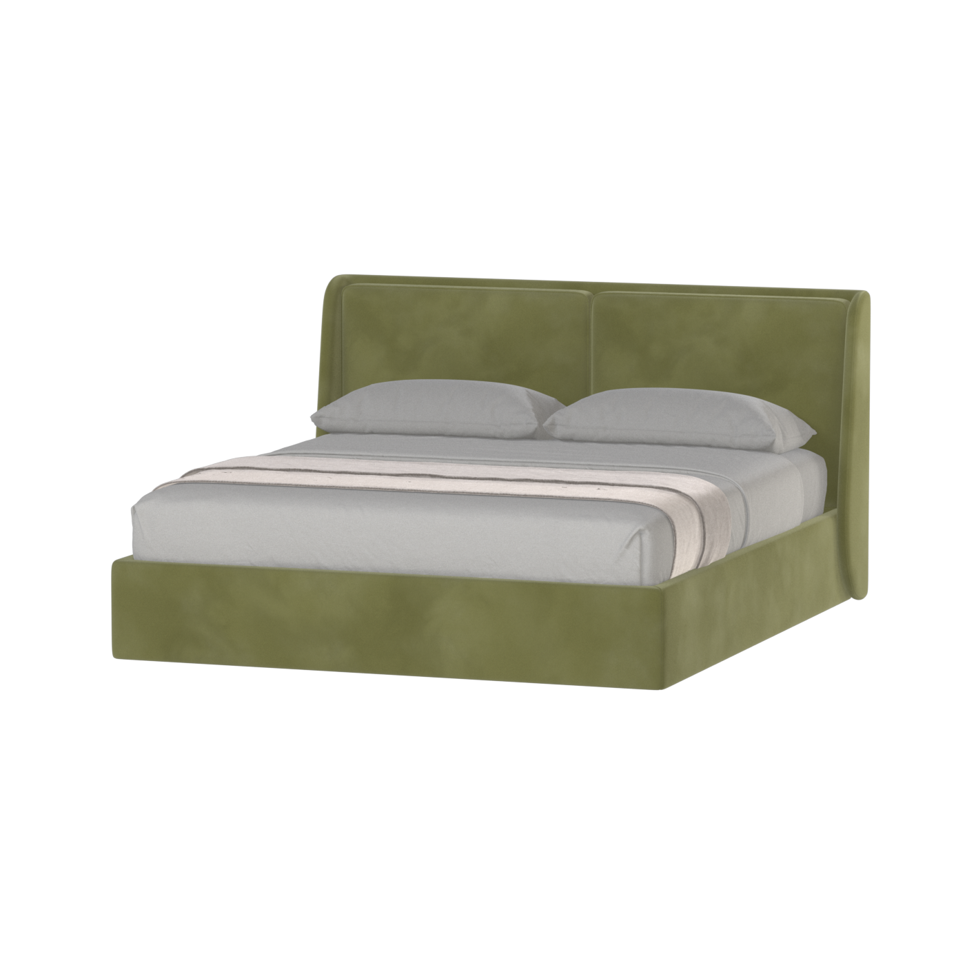Ruby Upholstered Double Bed in Premium Fabric