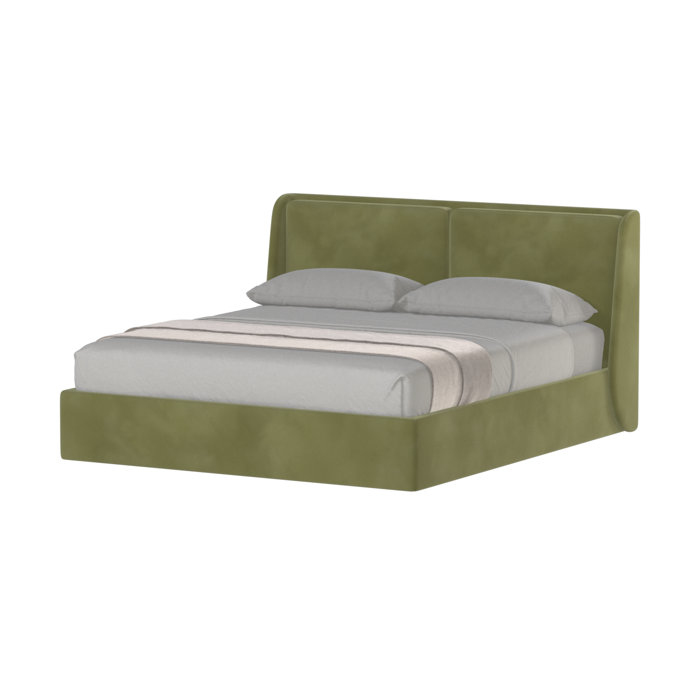 Ruby Upholstered Double Bed in Premium Fabric