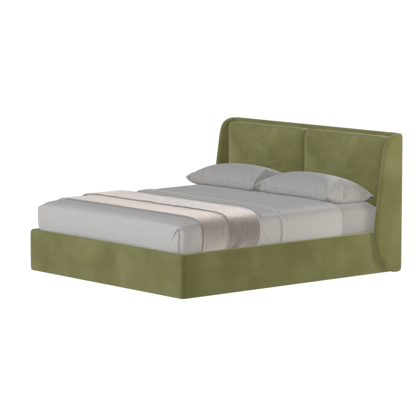 Ruby Upholstered Double Bed in Premium Fabric