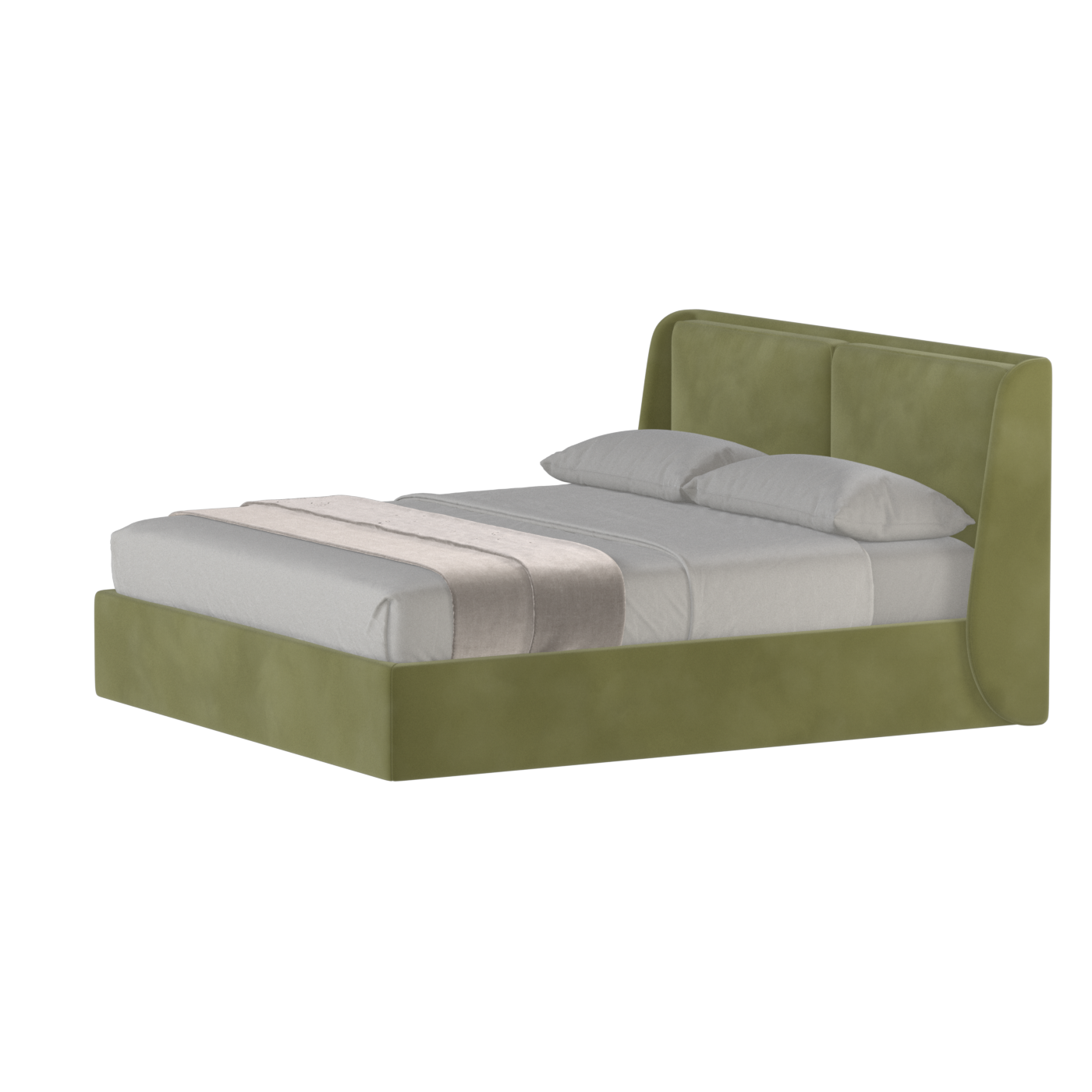 Ruby Upholstered Double Bed in Premium Fabric