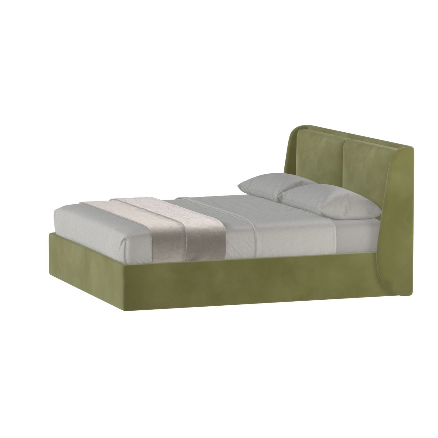 Ruby Upholstered Double Bed in Premium Fabric