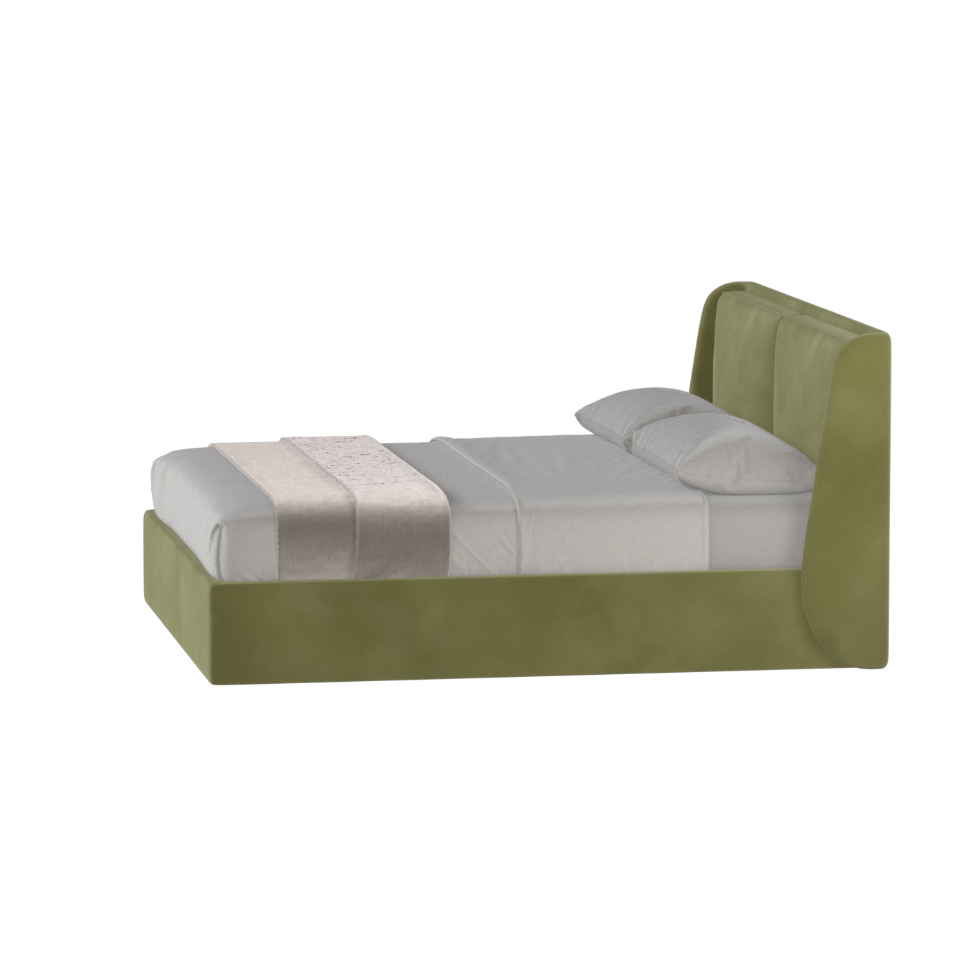 Ruby Upholstered Double Bed in Premium Fabric