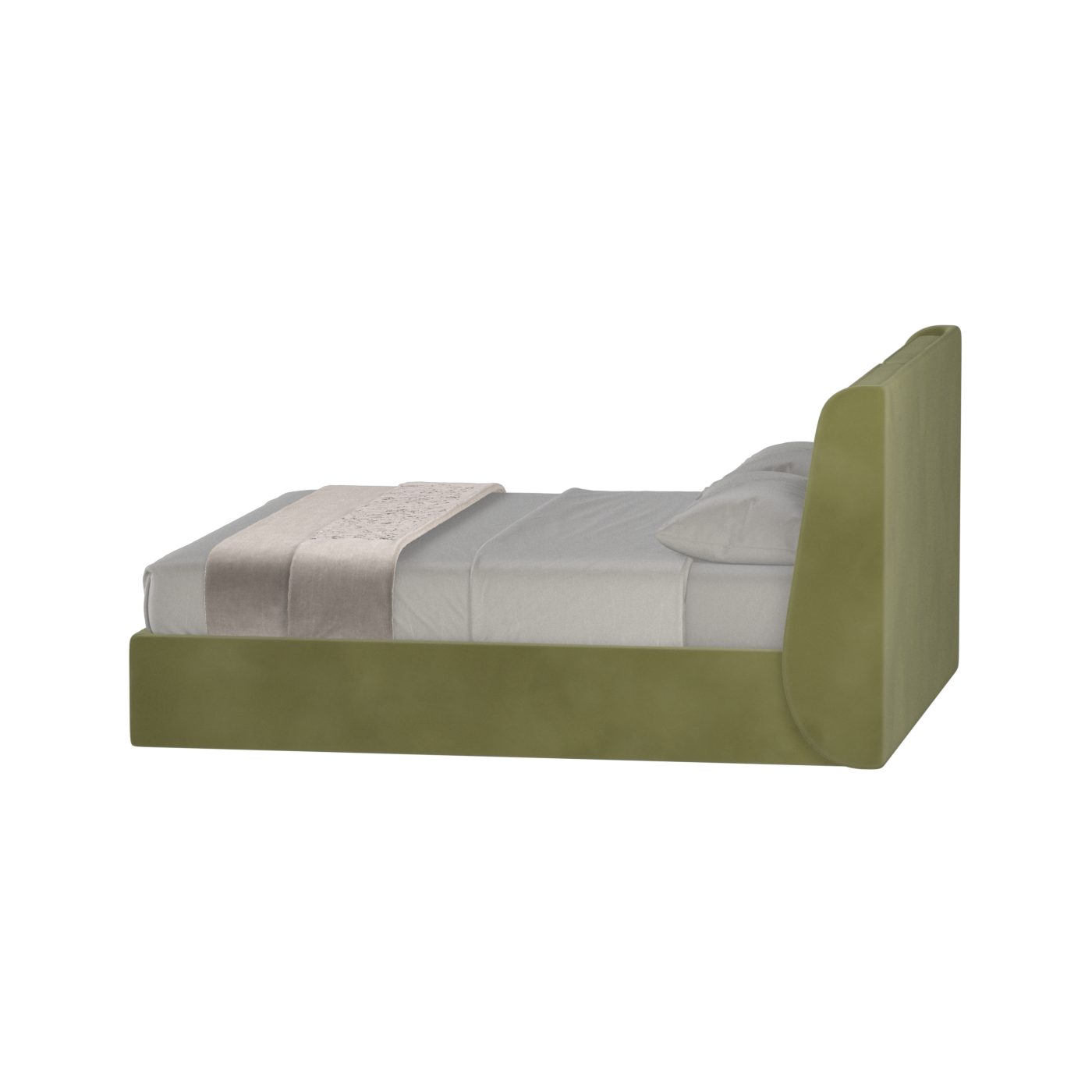 Ruby Upholstered Double Bed in Premium Fabric