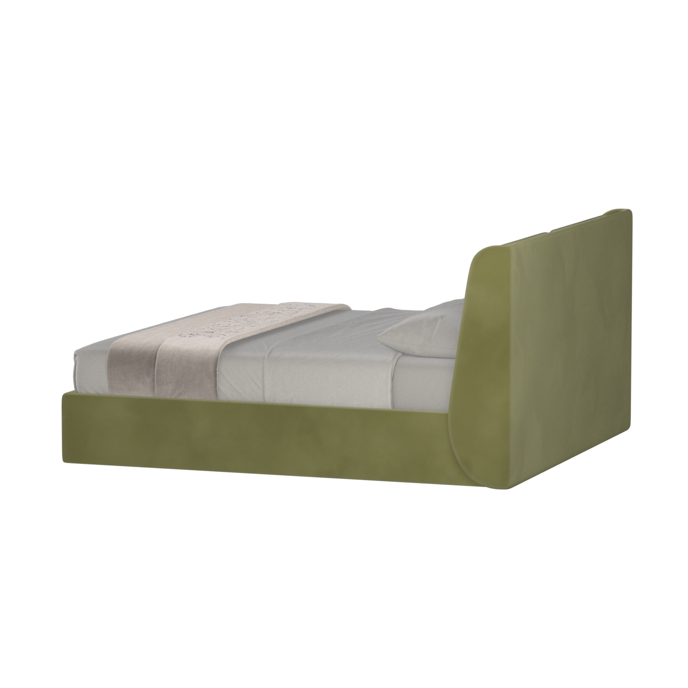 Ruby Upholstered Double Bed in Premium Fabric