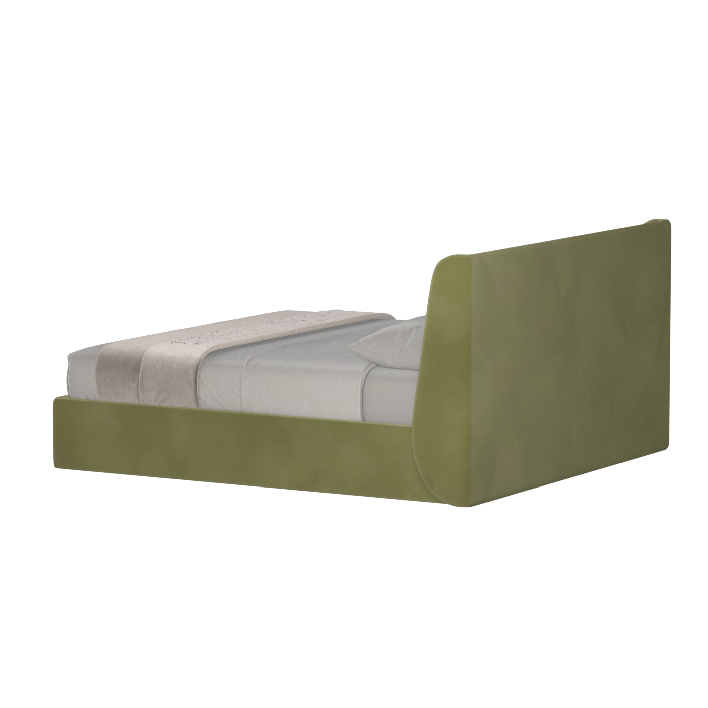 Ruby Upholstered Double Bed in Premium Fabric