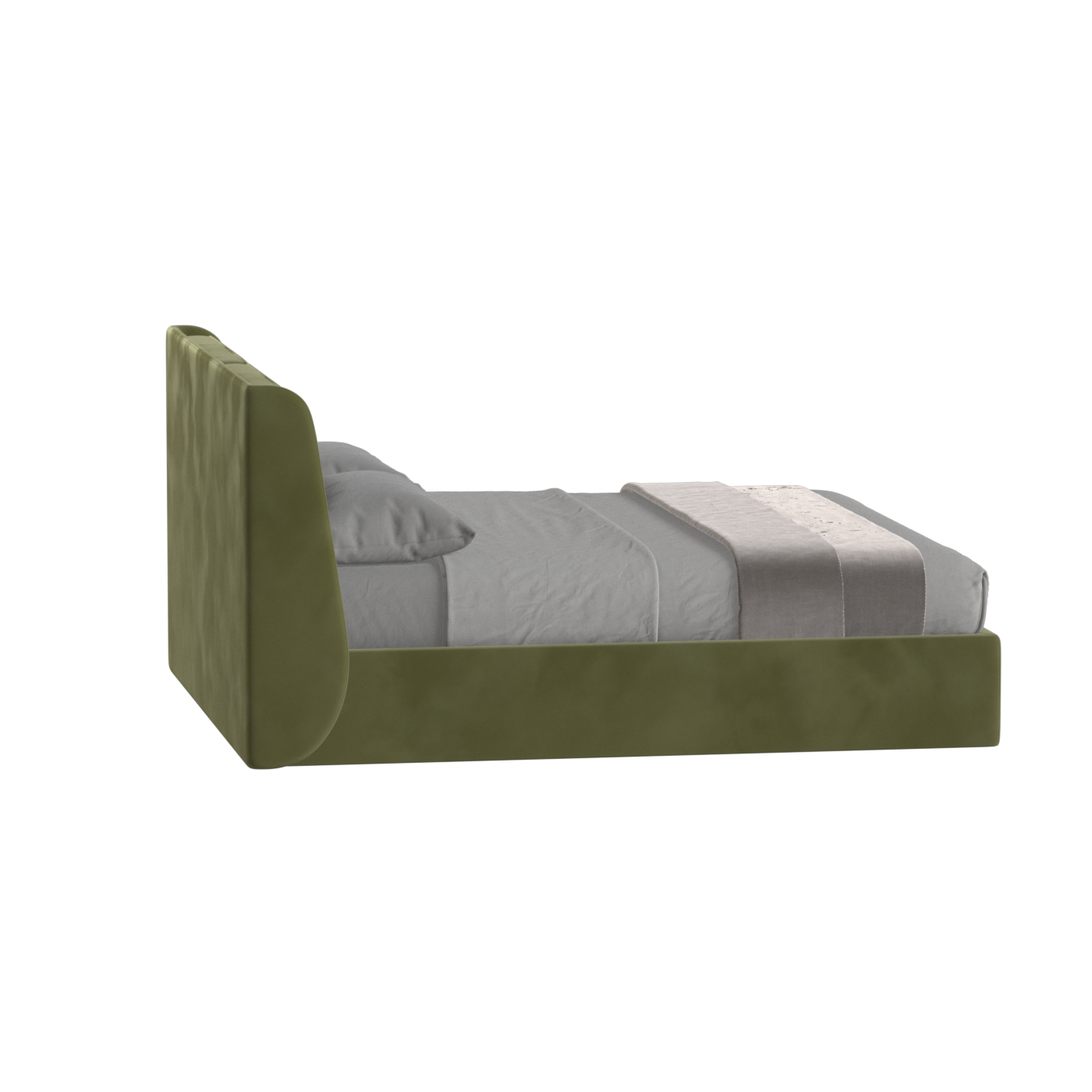 Ruby Upholstered Double Bed in Premium Fabric