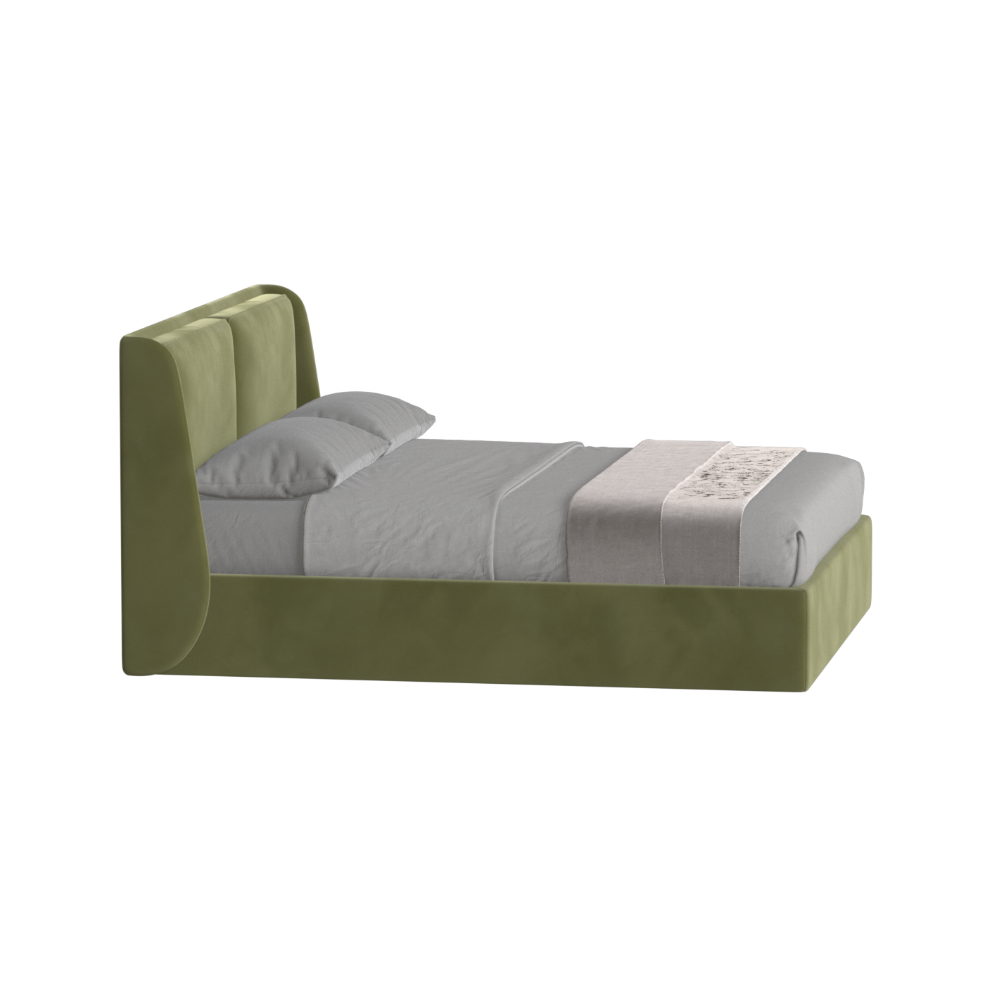 Ruby Upholstered Double Bed in Premium Fabric
