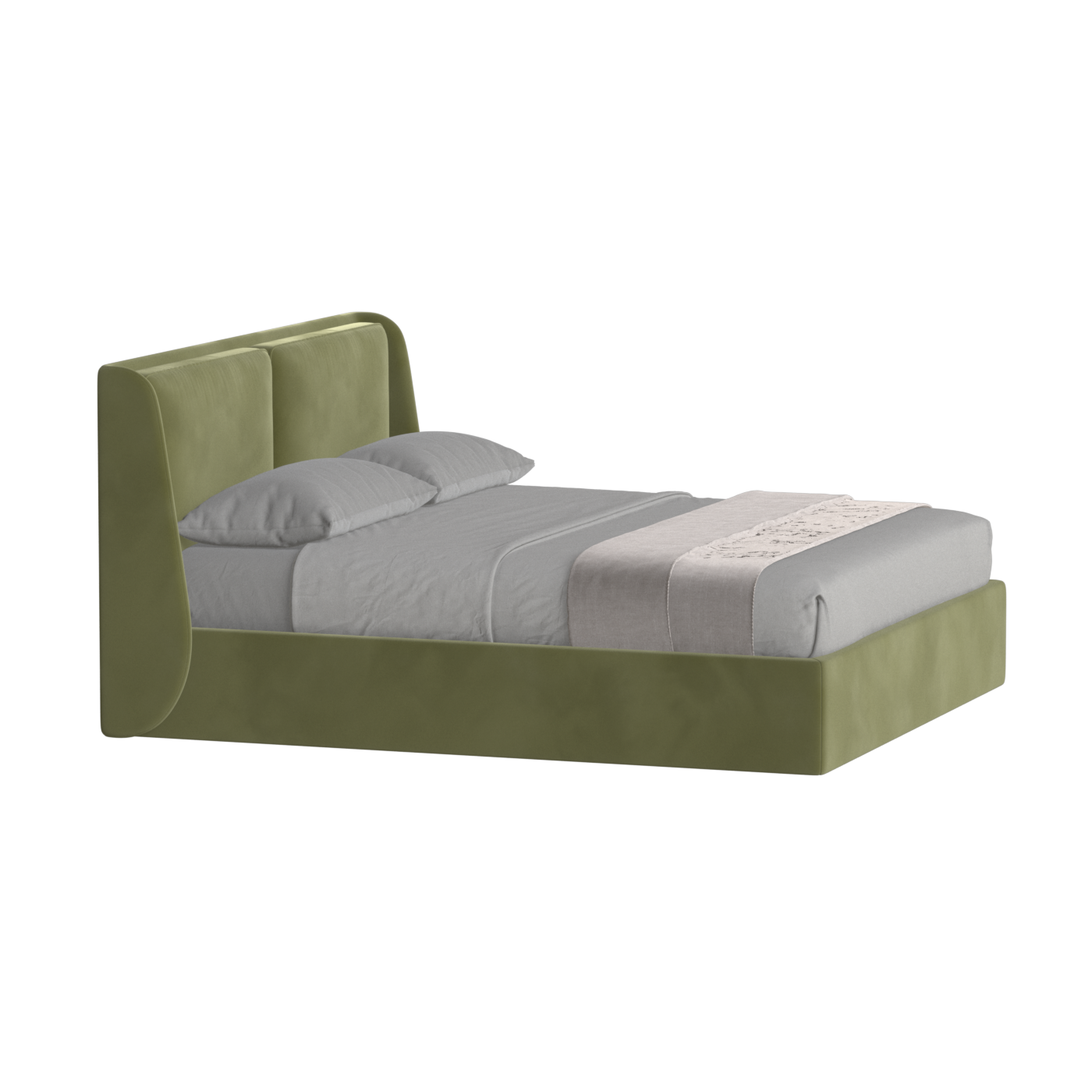 Ruby Upholstered Double Bed in Premium Fabric
