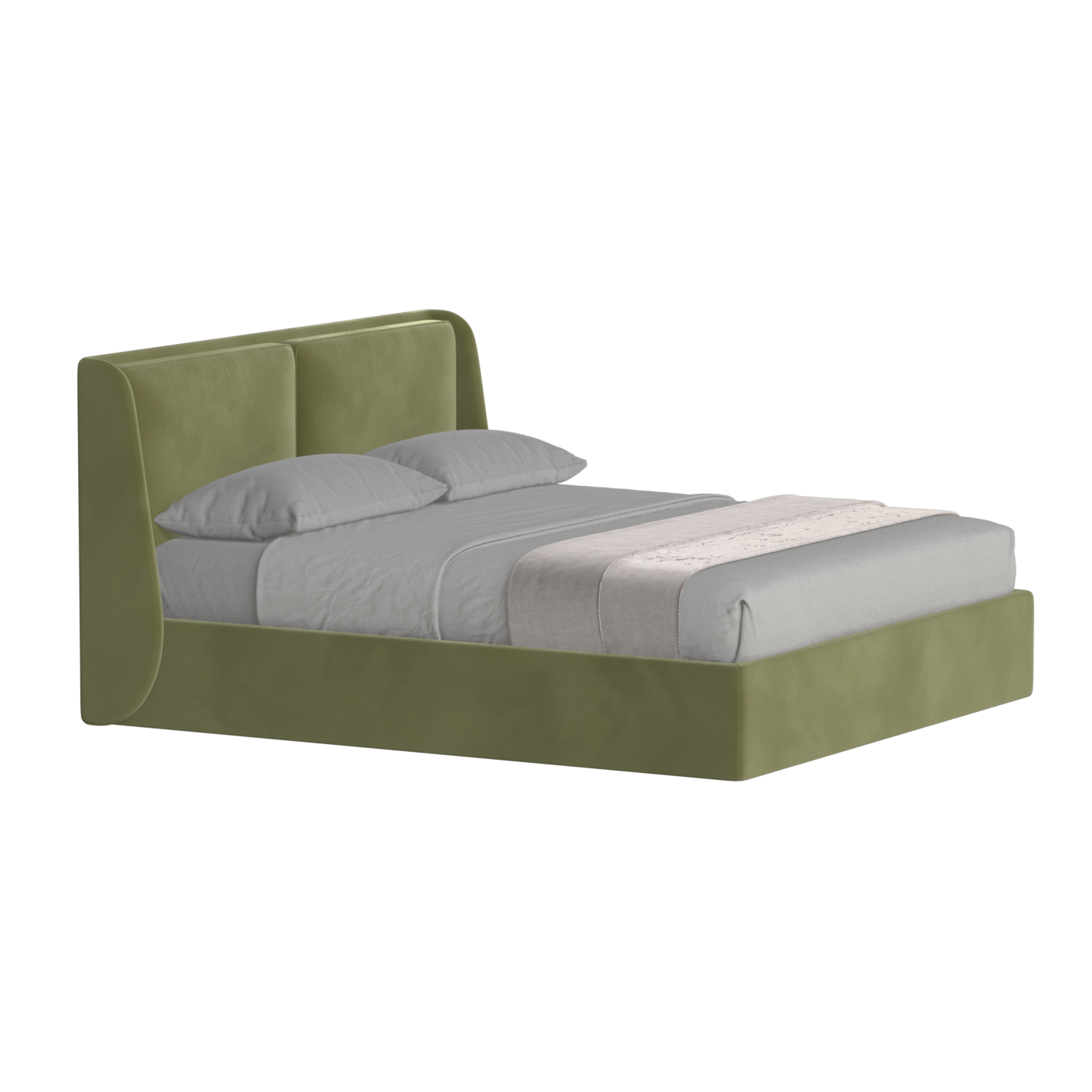 Ruby Upholstered Double Bed in Premium Fabric