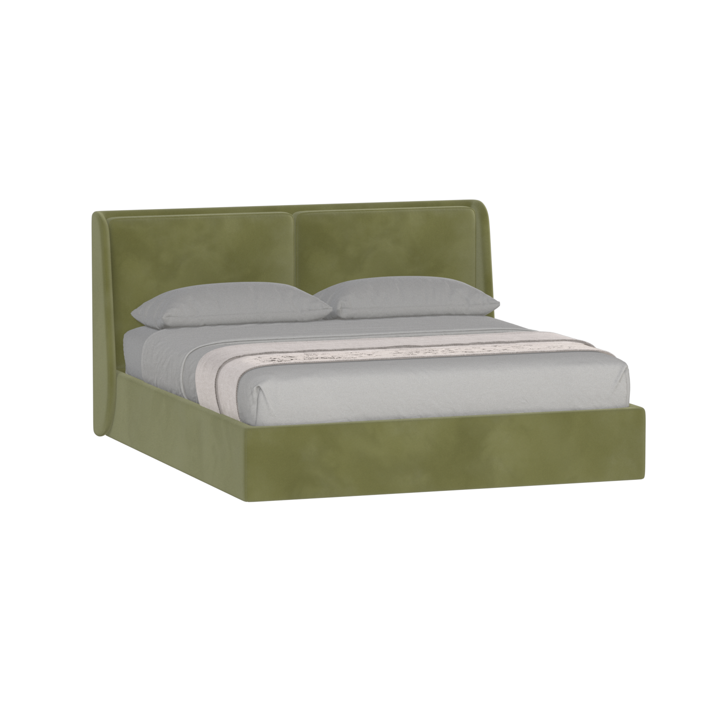 Ruby Upholstered Double Bed in Premium Fabric