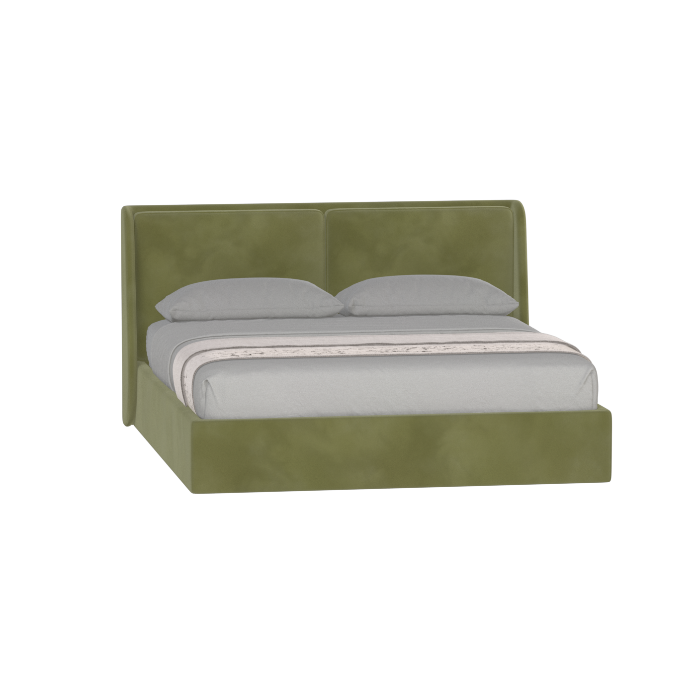 Ruby Upholstered Double Bed in Premium Fabric