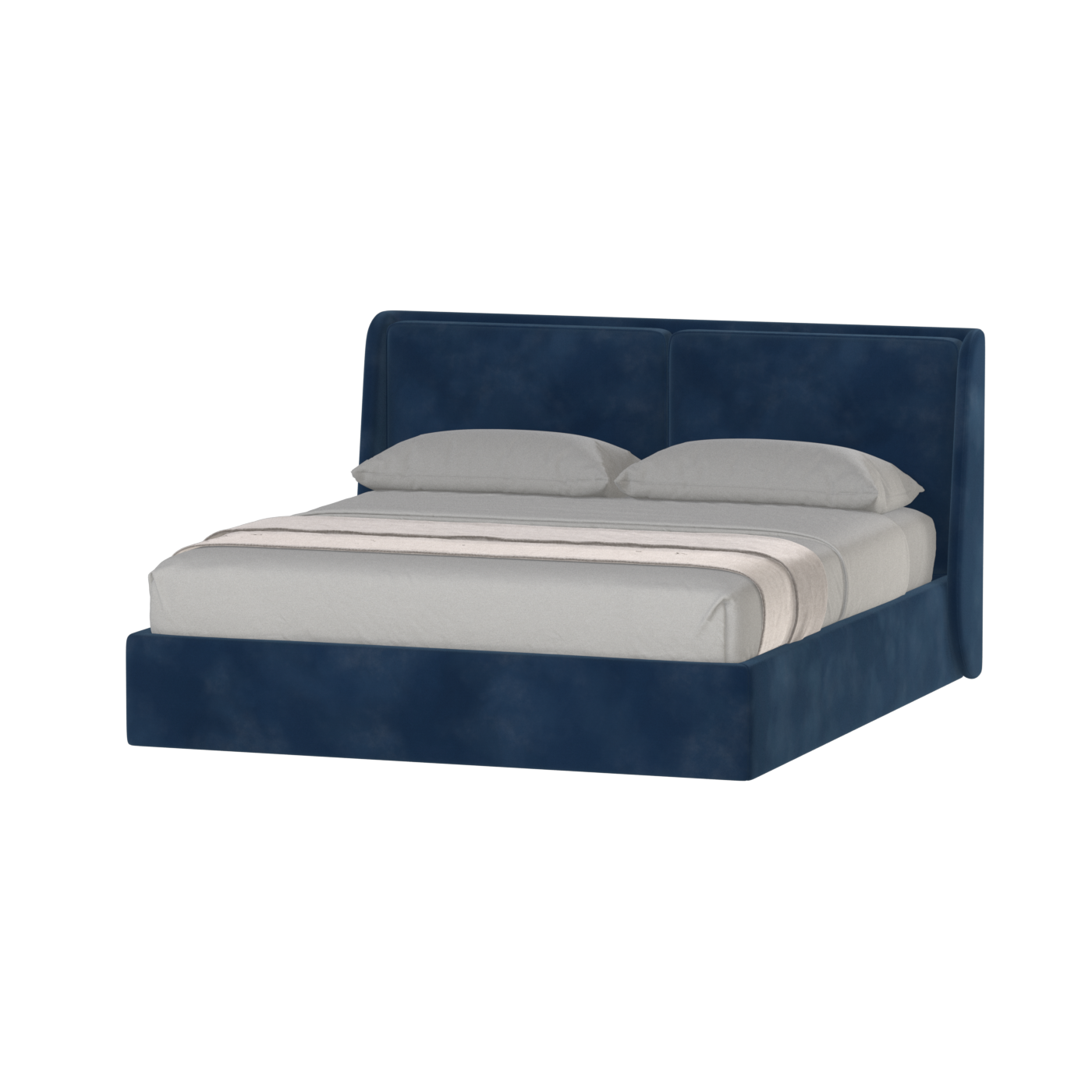 Ruby Upholstered Double Bed in Premium Fabric
