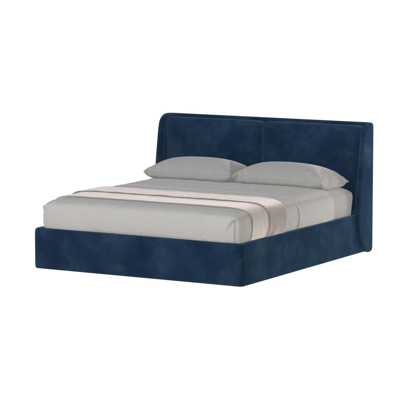 Ruby Upholstered Double Bed in Premium Fabric