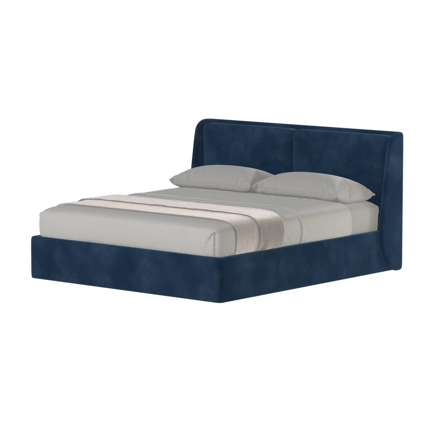 Ruby Upholstered Double Bed in Premium Fabric