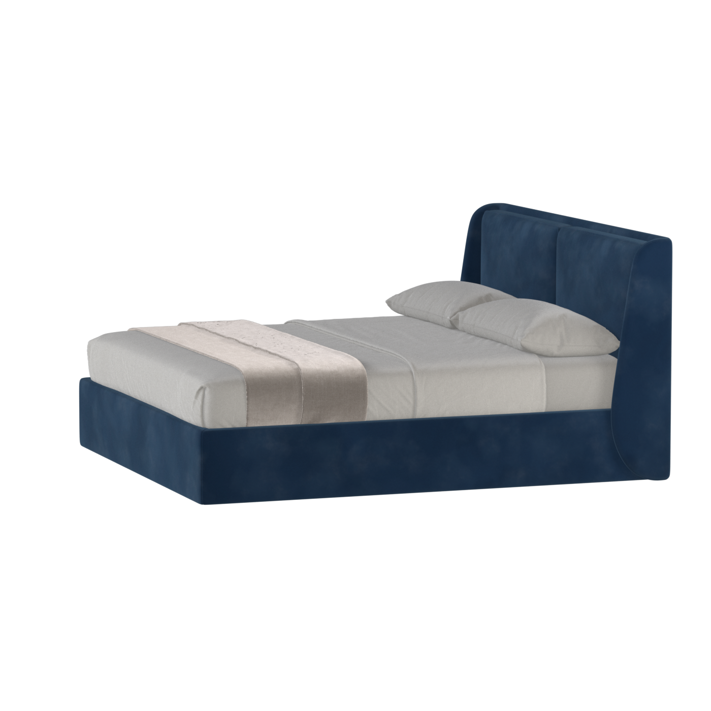 Ruby Upholstered Double Bed in Premium Fabric