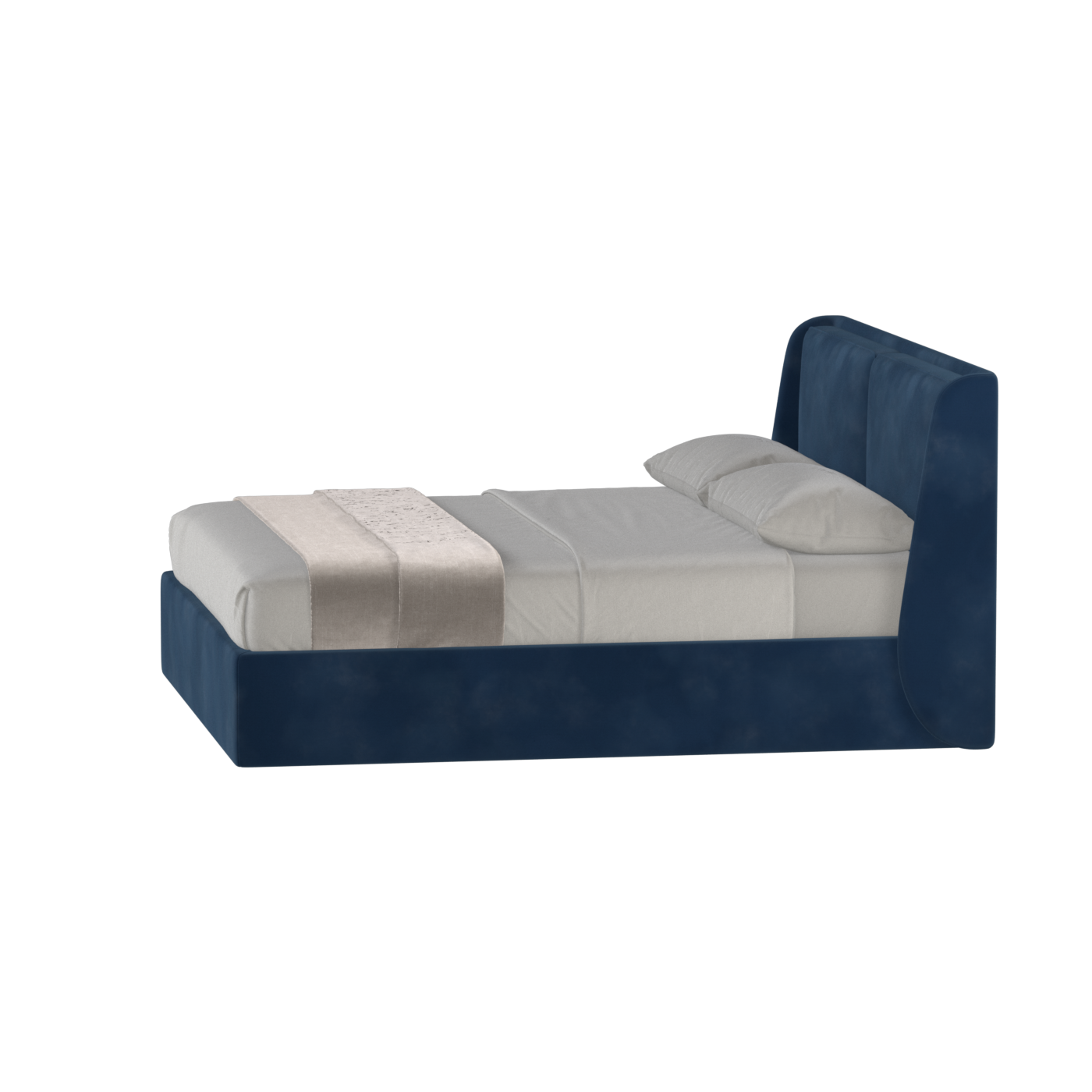 Ruby Upholstered Double Bed in Premium Fabric