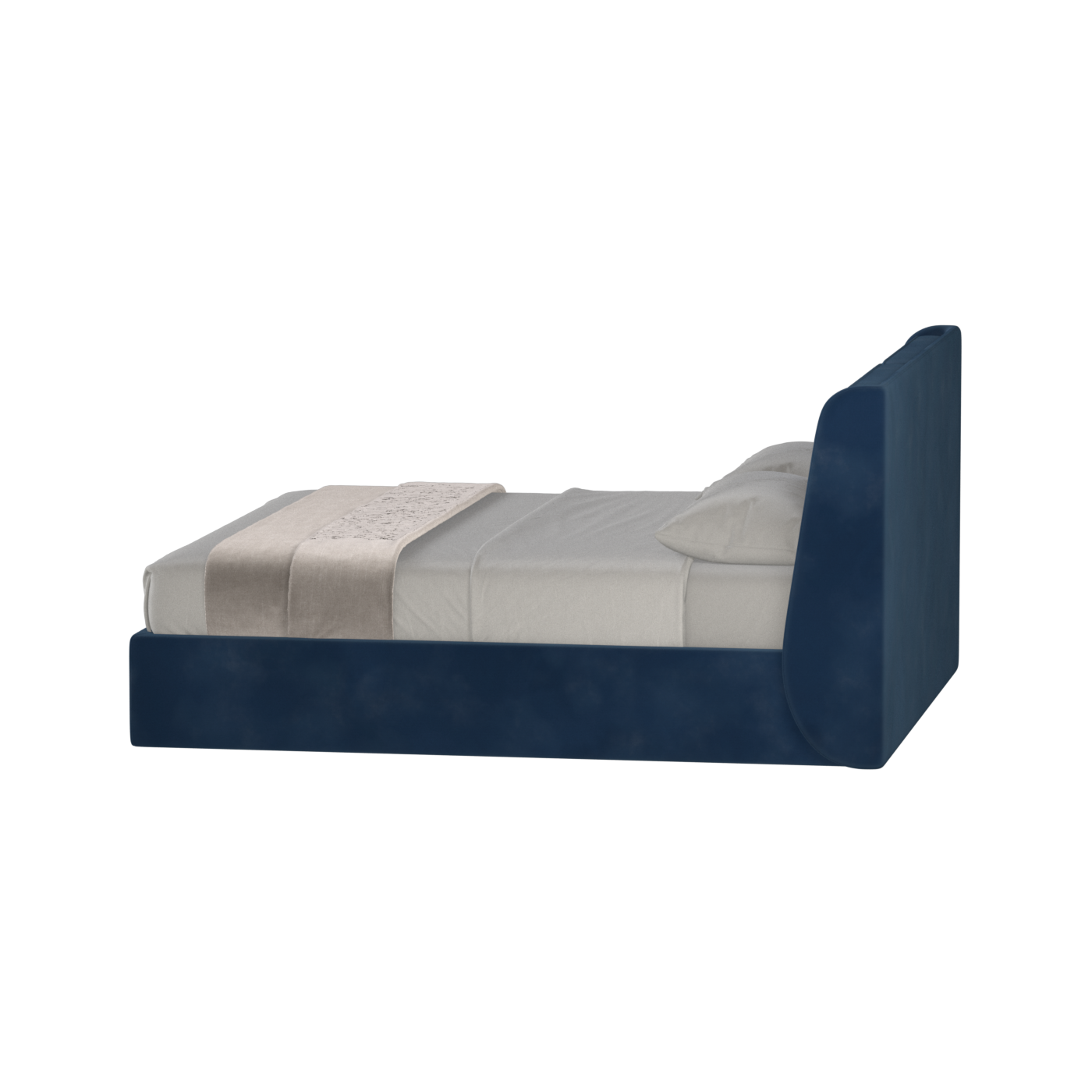 Ruby Upholstered Double Bed in Premium Fabric
