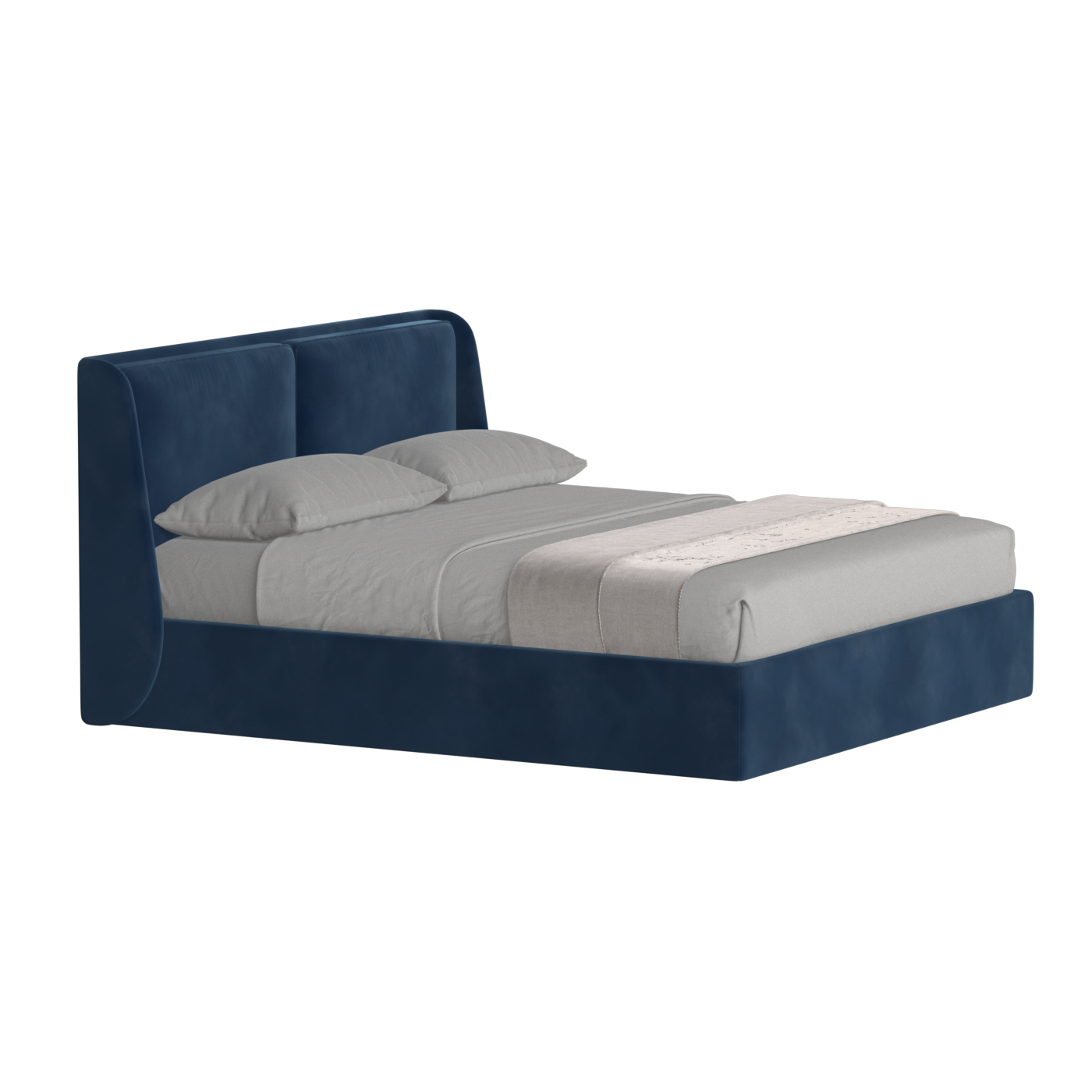 Ruby Upholstered Double Bed in Premium Fabric