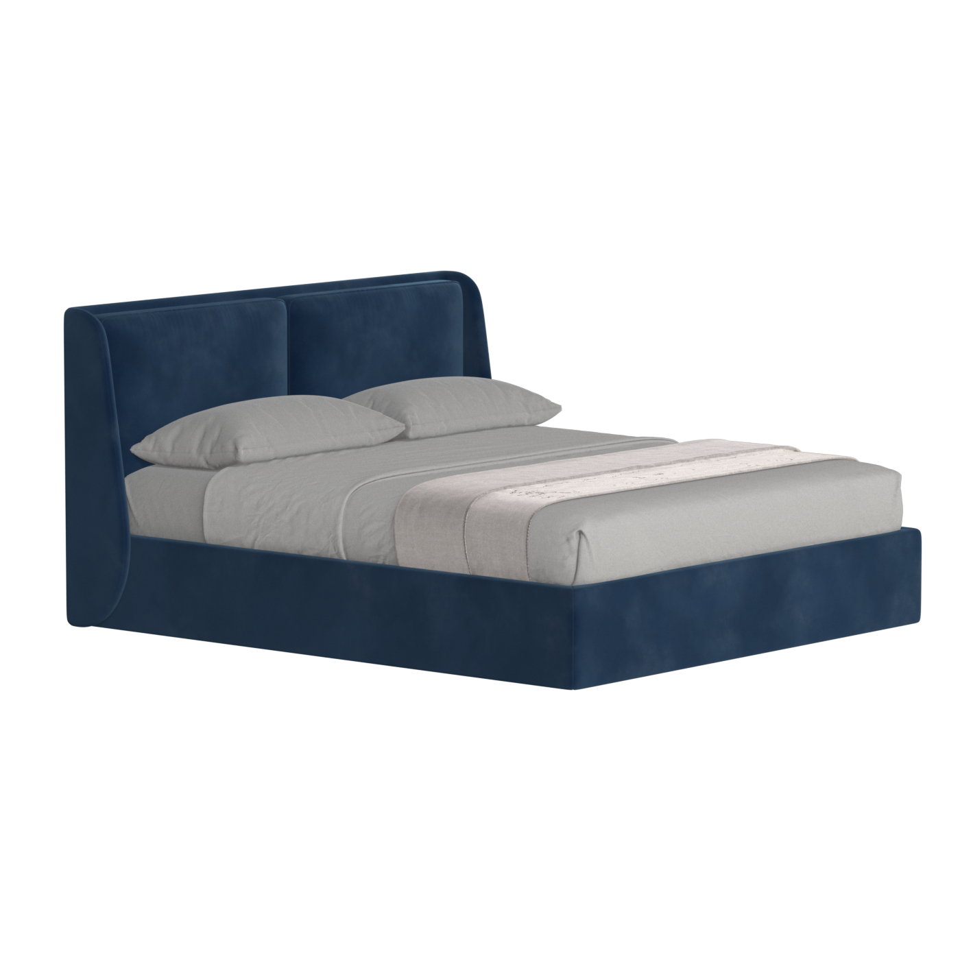 Ruby Upholstered Double Bed in Premium Fabric