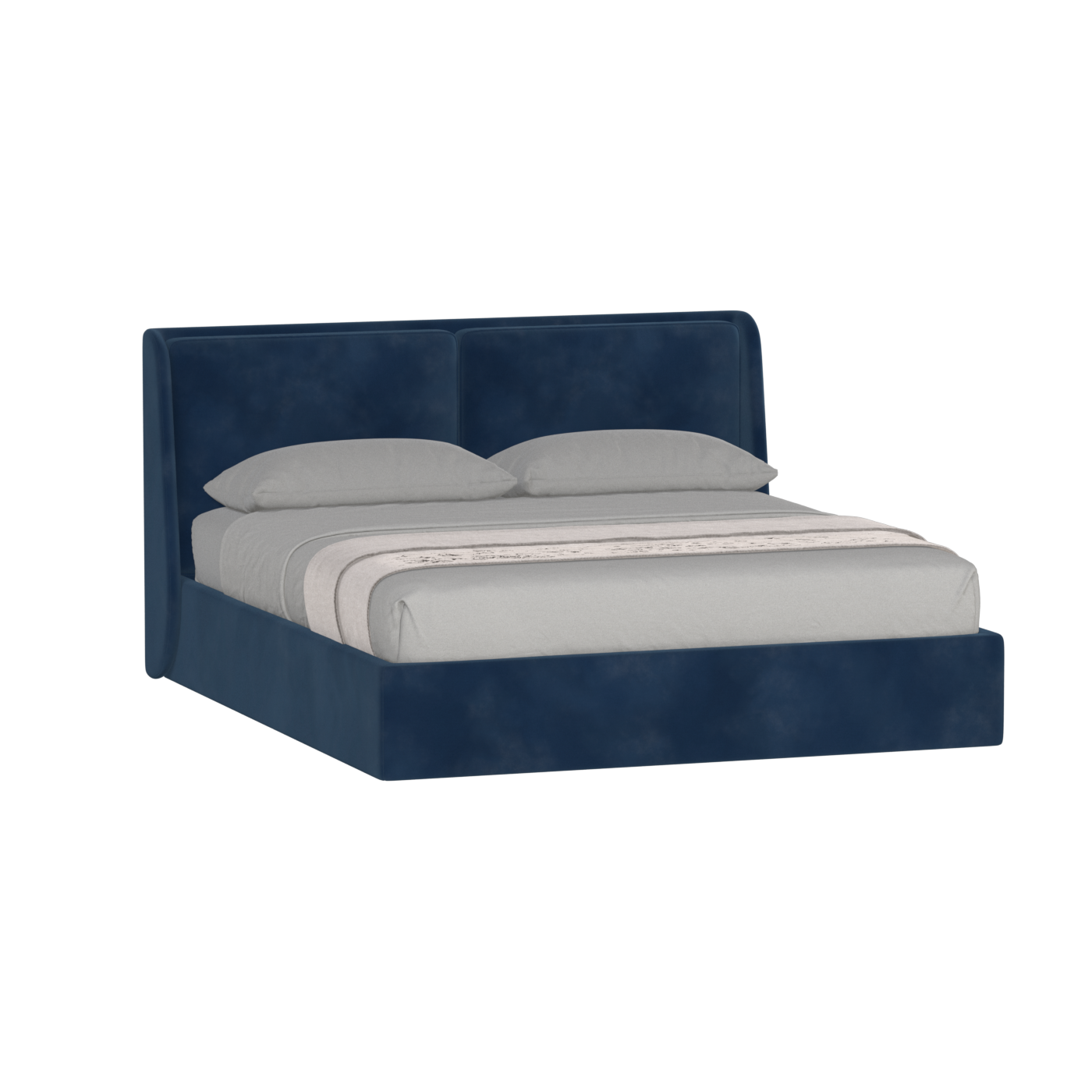 Ruby Upholstered Double Bed in Premium Fabric