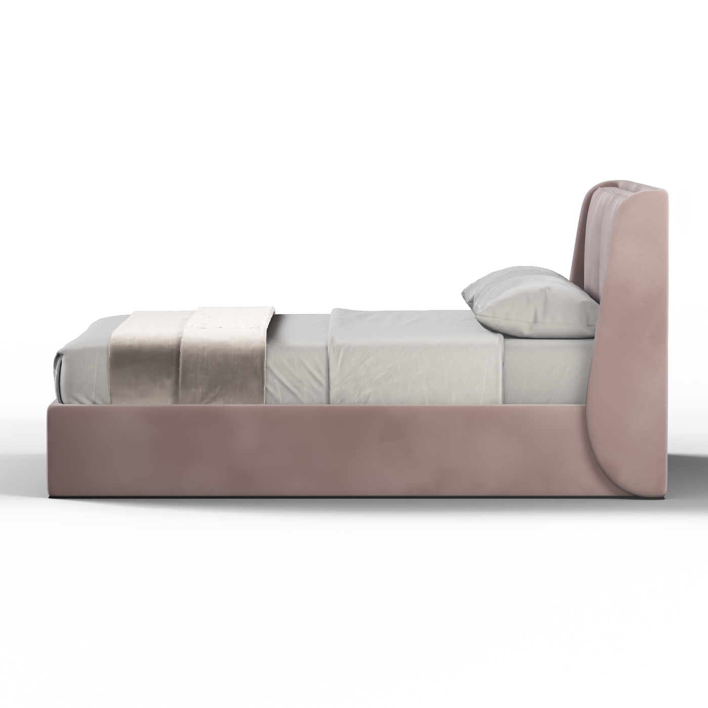 Bett mit weichem Kopfteil Ruby