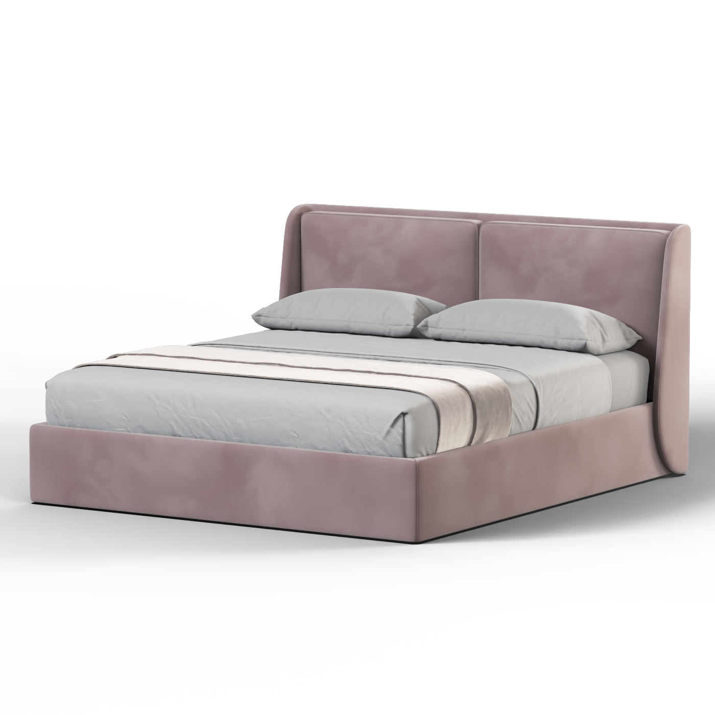 Bett mit weichem Kopfteil Ruby