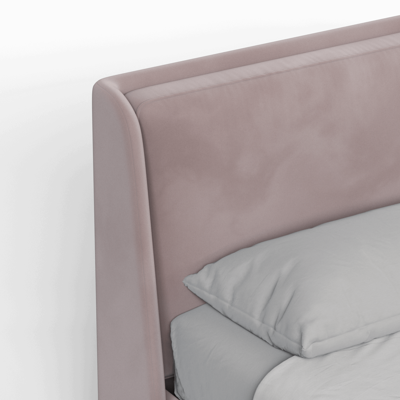 Bett mit weichem Kopfteil Ruby